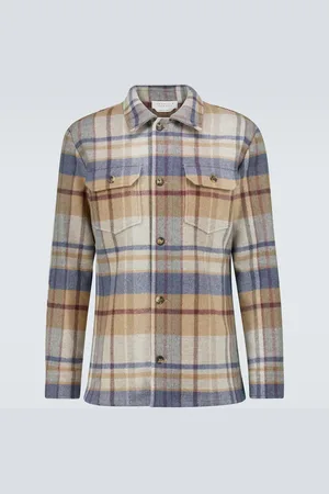 GABRIELA HEARST Fargo checked cashmere overshirt