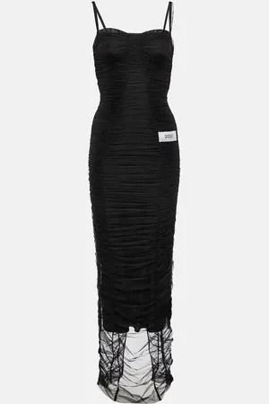 Dolce & Gabbana X Kim ruched tulle maxi dress