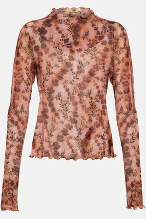 KNWLS Floral jersey top