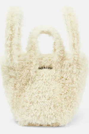 Balenciaga Everyday 2.0 XS faux fur tote bag