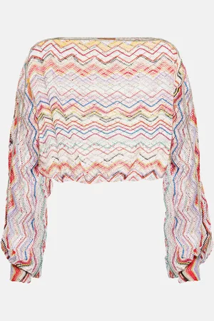 Missoni Zig Zag printed cropped top