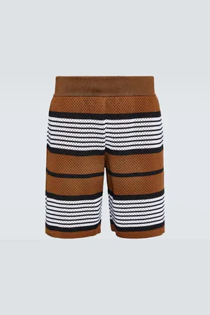 Burberry Striped mesh shorts
