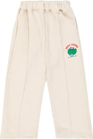 Jelly Mallow Printed cotton-blend jersey sweatpants