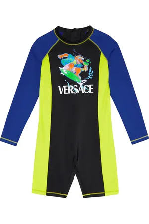 VERSACE Printed rashguard swimsuit