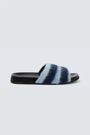 Marni Fussbett striped slides