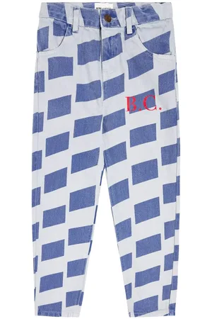 Bobo Choses Checkerboard denim pants