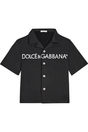 Dolce & Gabbana Logo cotton-blend bowling shirt