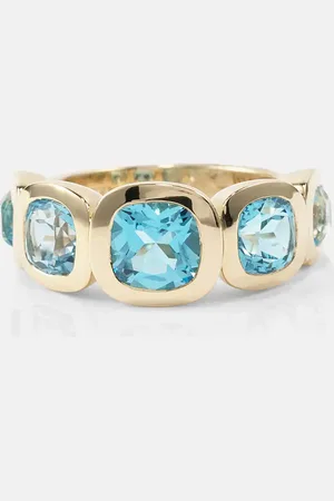 Robinson Pelham Marnie 14kt gold ring with topaz