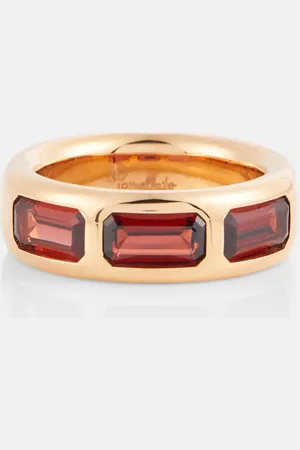 Pomellato Iconica 18kt rose gold ring with pyrope garnets