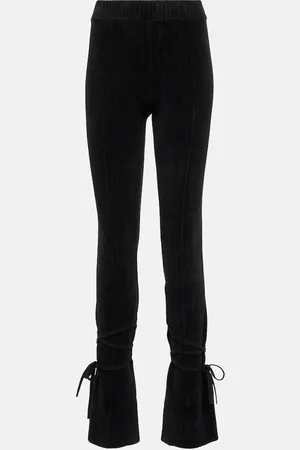 Jacquemus Chenille ribbed-knit flared pants
