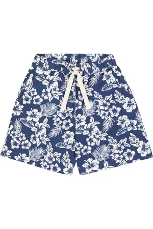 The New Society Hibiscus cotton twill Bermuda shorts