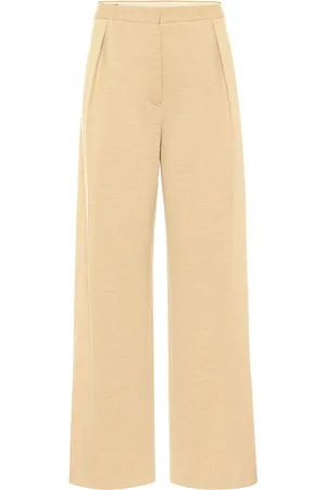 Jil Sander High-rise straight wool-jersey pants