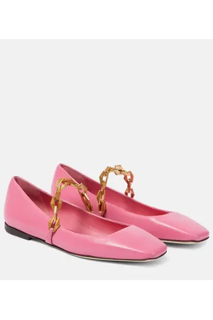 Jimmy Choo Diamond Tilda leather ballet flats