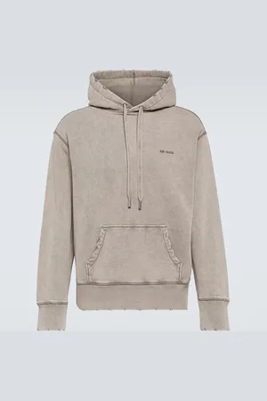 Ami Logo cotton jersey hoodie