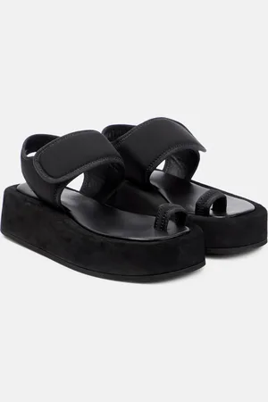 WARDROBE.NYC Neoprene and suede platform sandals