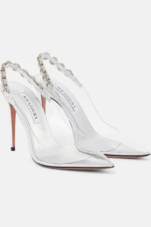 Aquazzura Love Link 105 PVC slingback pumps