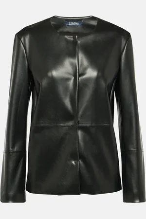 Max Mara Festoso faux leather jacket