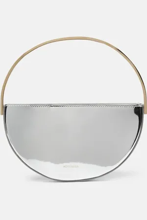 Aquazzura Purist Mini metallic leather shoulder bag
