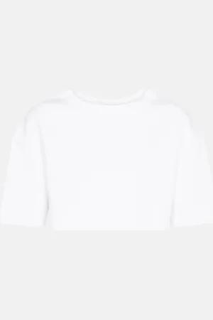 Alaïa AlaÃ¯a Stretch-knit crop top