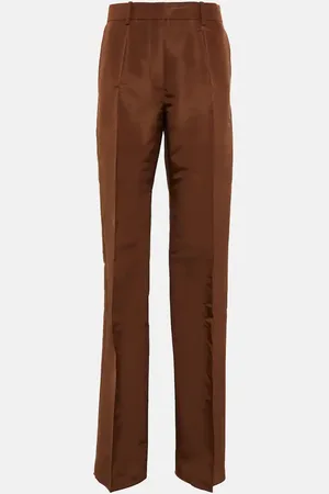 VALENTINO High-rise silk pants