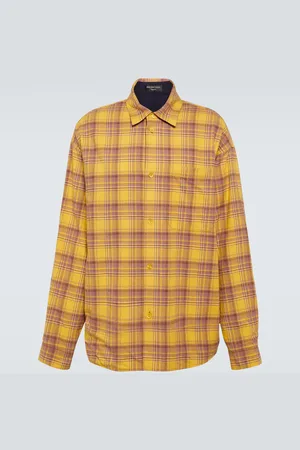 Balenciaga Reversible checked cotton shirt