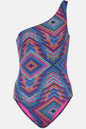ERES Multicolor one-shoulder swimsuit