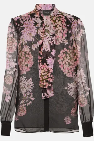Giambattista Valli Printed silk georgette blouse