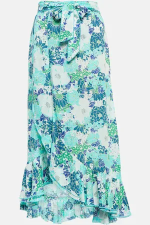 POUPETTE ST BARTH Aude floral midi skirt