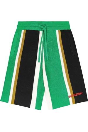 Burberry Striped wool and cashmere shorts