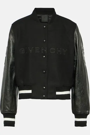 Givenchy Wool-blend and leather varsity jacket