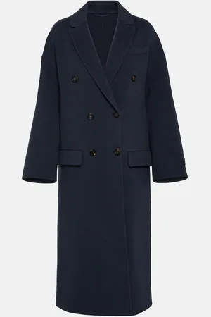 Brunello Cucinelli Double-breasted wool and cashmere coat