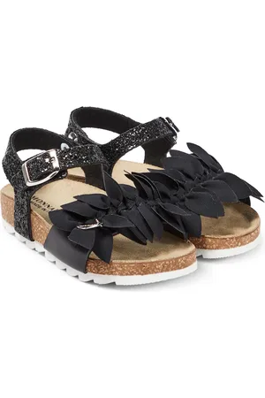 MONNALISA Floral-appliquÃ©d sandals
