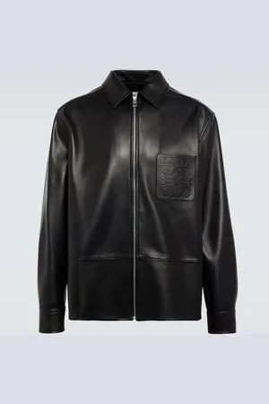 Loewe Anagram leather overshirt