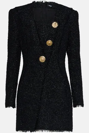 Balmain BouclÃ© minidress