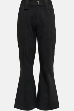 Ganni Striped flared pants