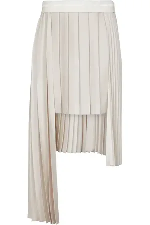 Peter Do Pleated asymmetric midi skirt