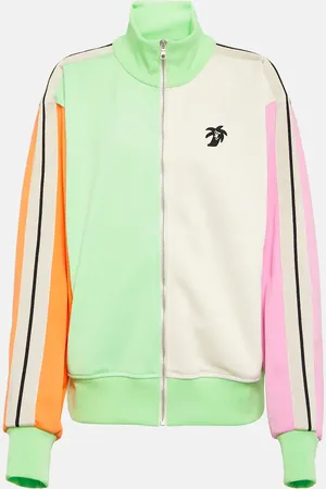 Palm Angels Logo colorblocked track jacket
