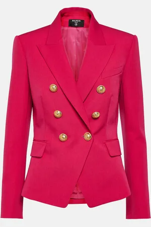 Balmain Double-breasted virgin wool blazer
