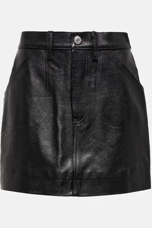 RE/DONE 70s Pocket leather miniskirt