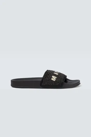 Marni Raffia logo sandals