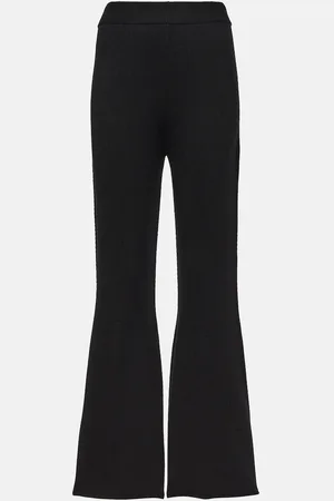 Joseph Wool-blend knit flared pants
