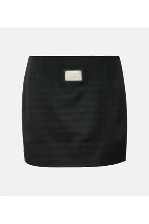 Pinstripe wool skirt - Woman