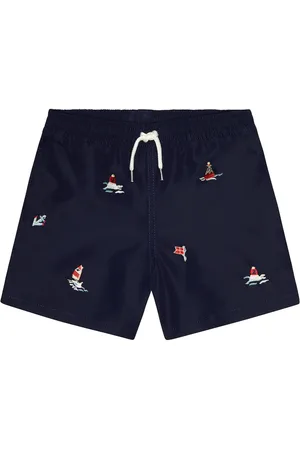 Ralph Lauren Traveler embroidered swim trunks