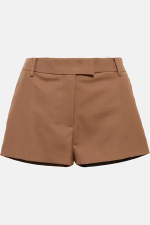 VALENTINO Gabardine mid-rise shorts