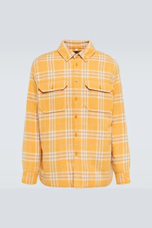 Burberry Checked wool and cotton overshirt