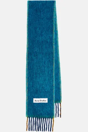 Acne Studios Fringed alpaca and wool-blend scarf