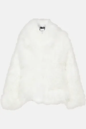 The Attico Faux fur cropped coat