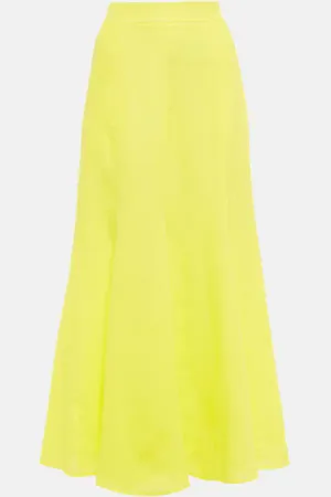 GABRIELA HEARST Tate linen midi skirt