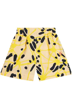 The Animals Observatory Monkey linen and cotton shorts