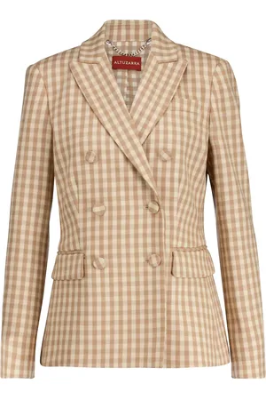 Altuzarra Beatrix gingham wool-blend blazer